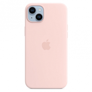 APPLE iPhone 14 Plus Silikon Case mit MagSafe, kalkrosa