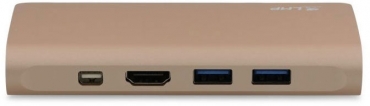 LMP USB-C Travel Dock 4K 9-port, gold