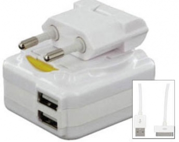 LMP iPod/iPhone/iPad USB Dual Power Adapter 10W