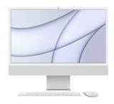 APPLE iMac 24" M1 Chip, 8-Core CPU und 8-Core GPU, 8GB, 256GB SSD, Magic Keyboard mit Touch ID, Magic Mouse, silber