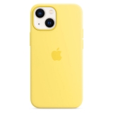 APPLE iPhone 13 mini Silikon Case mit MagSafe, zitronenschale