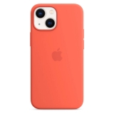 APPLE iPhone 13 mini Silikon Case mit MagSafe, nektarine