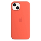 APPLE iPhone 13 Silikon Case mit MagSafe, nektarine