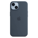 APPLE iPhone 14 Silikon Case mit MagSafe, sturmblau