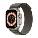 APPLE Apple Watch Ultra GPS + Cellular, Titan, 49mm Alpinarmband, medium, grün