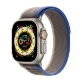 APPLE Apple Watch Ultra GPS + Cellular, Titan, 49mm Trailarmband, M/L, blau/grau