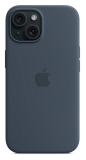 APPLE iPhone 15 Silikon Case mit MagSafe - Sturmblau