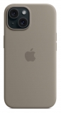 APPLE iPhone 15 Silikon Case mit MagSafe - Tonbraun
