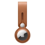 APPLE AirTag Anhänger aus Leder, sattelbraun