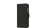 DECODED Leder 2-in-1 Wallet Case und Backcover für iPhone 8/7/SE 2nd Gen., schwarz