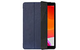 DECODED Leder Slim Cover für iPad (7./8. Gen.), blau