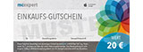 Gutschein 20 Euro (Versand per Post)