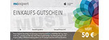 Gutschein 50 Euro (Versand per Post)